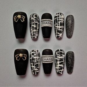 Custom Handmade Reusable Designer Press On Nails